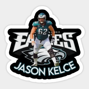 jason kelce : philadelphia eagles football Sticker